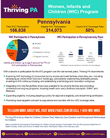 Cover Image: Fact Sheet: Prenatal and Children’s Nutrition (Women, Infants and Children Program – WIC) – July 2022